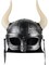 Adult's Brushed Silver Horned Gladiator Helmet Costume Accessory